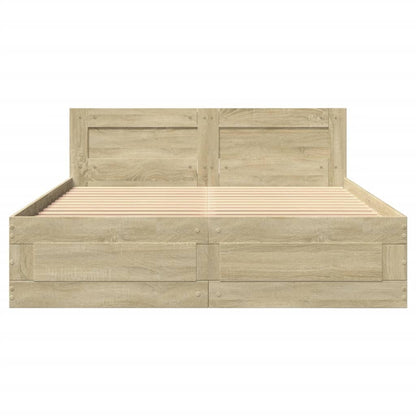 Giroletto Testiera Rovere Sonoma 140x190 cm Legno Multistrato