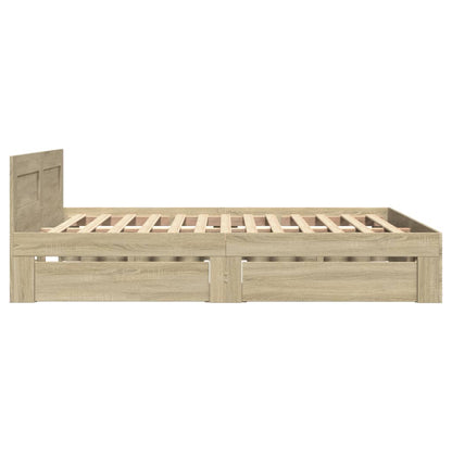 Giroletto Testiera Rovere Sonoma 140x190 cm Legno Multistrato