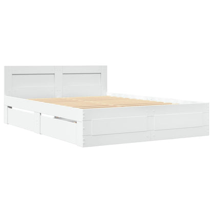 Giroletto con Testiera Bianco 120x190 cm in Legno Multistrato | homemem39