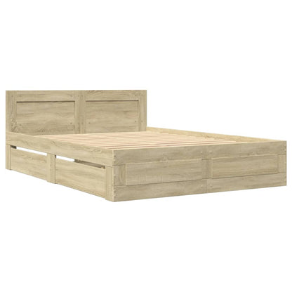 Giroletto Testiera Rovere Sonoma 120x190 cm Legno Multistrato | homemem39