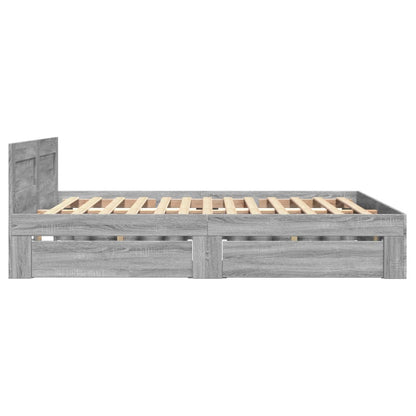 Giroletto Testiera Grigio Sonoma 120x190 cm Legno Multistrato | homemem39