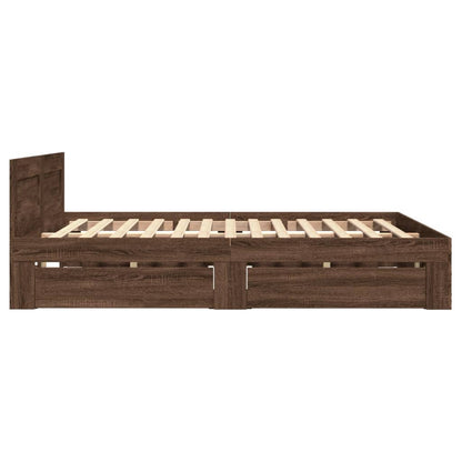 Giroletto Testiera Rovere Marrone 120x190 cm Legno Multistrato
