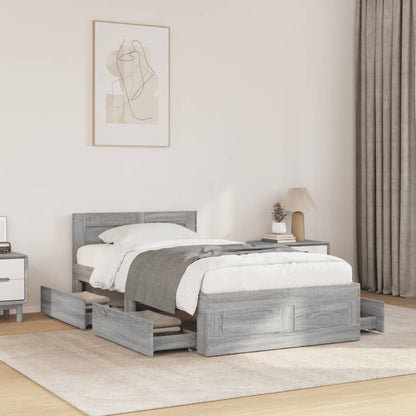 Giroletto Testiera Grigio Cemento 75x190 cm Legno Multistrato | homemem39