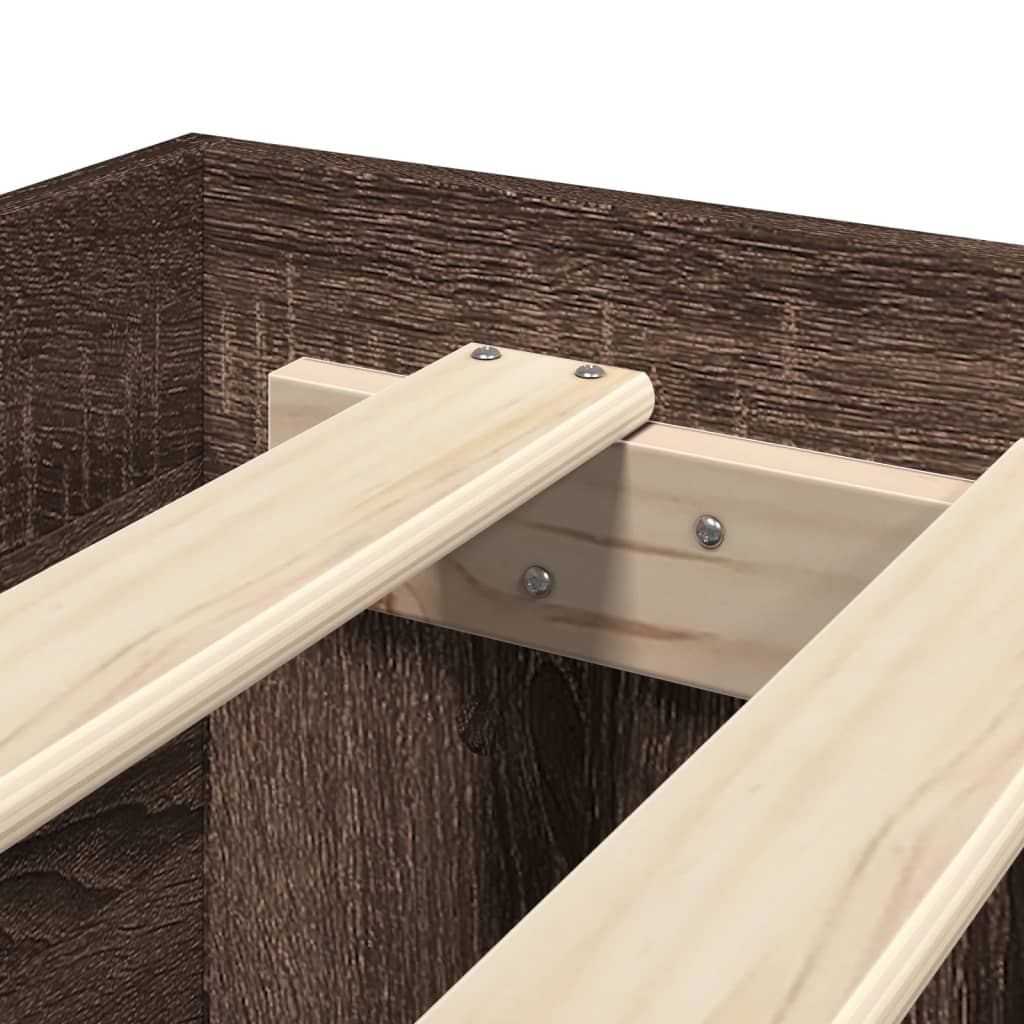 Giroletto Testiera Rovere Marrone 75x190 cm Legno Multistrato - homemem39