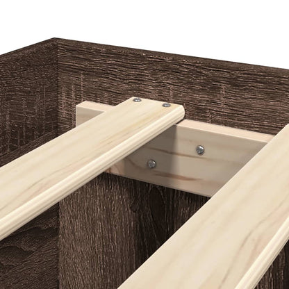 Giroletto Testiera Rovere Marrone 75x190 cm Legno Multistrato - homemem39