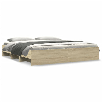 Giroletto senza Materasso Rovere Sonoma 200x200cm in Truciolato | homemem39