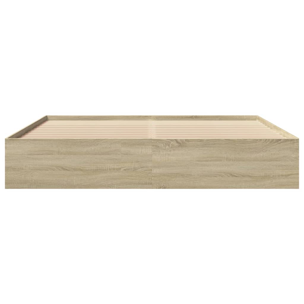 Giroletto senza Materasso Rovere Sonoma 200x200cm in Truciolato | homemem39