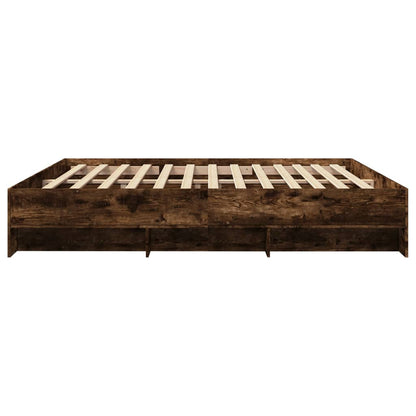 Giroletto senza Materasso Rovere Fumo 200x200 cm in Truciolato | homemem39