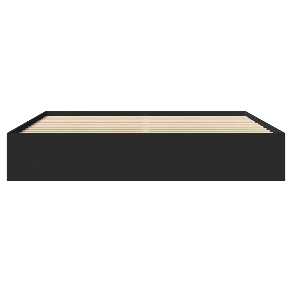 Giroletto senza Materasso Nero 180x200 cm in Legno Multistrato | homemem39