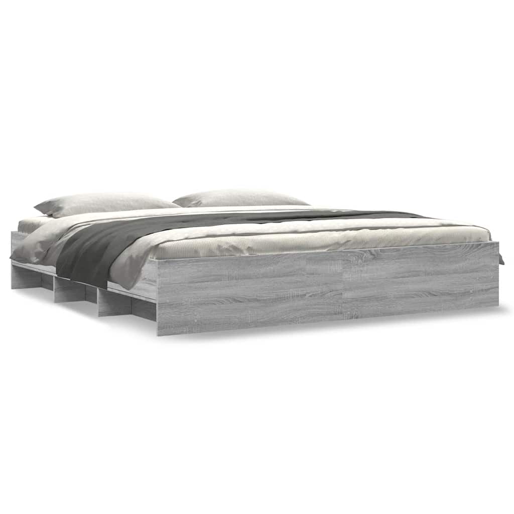 Giroletto senza Materasso Grigio Sonoma 180x200 cm Truciolato | homemem39