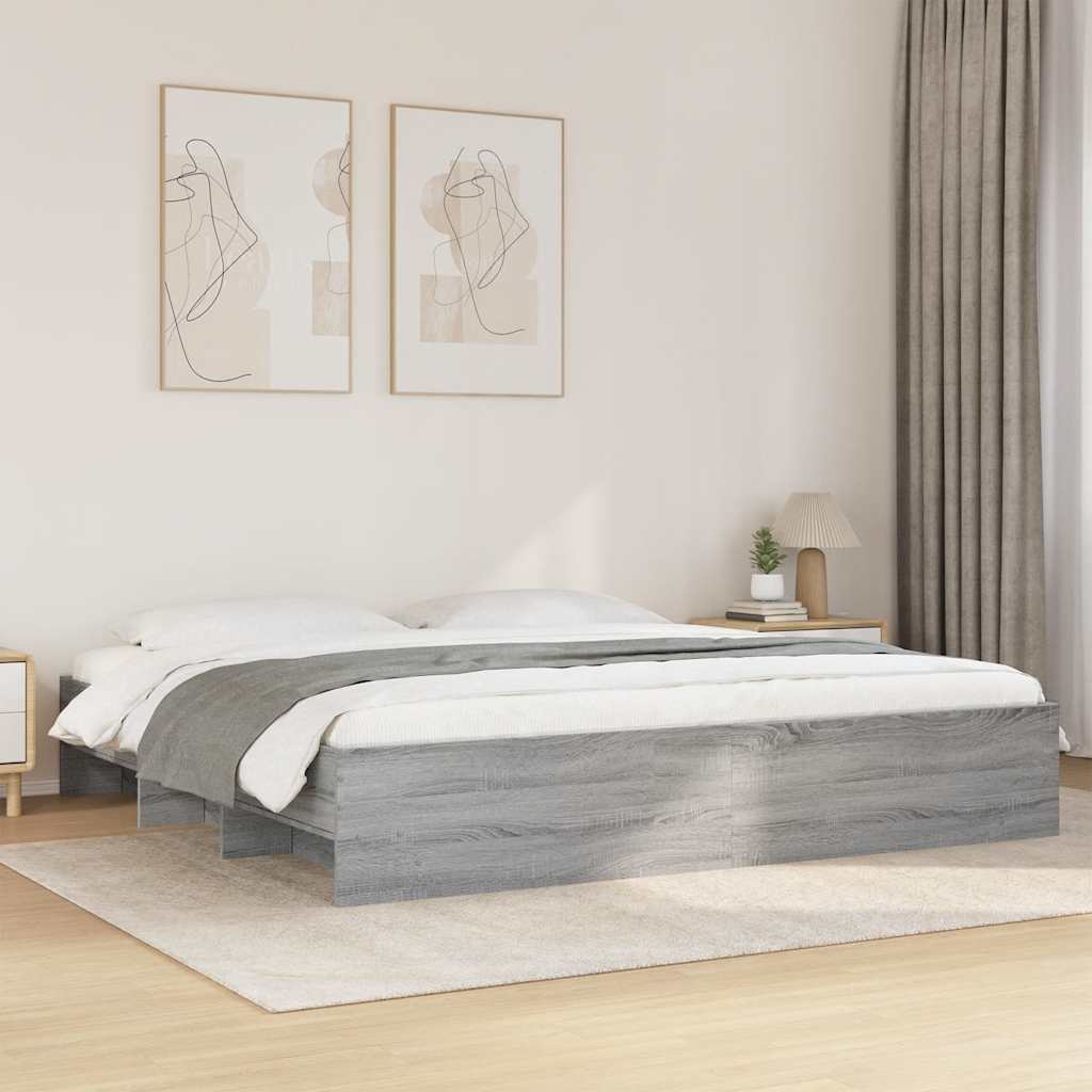 Giroletto senza Materasso Grigio Sonoma 180x200 cm Truciolato | homemem39
