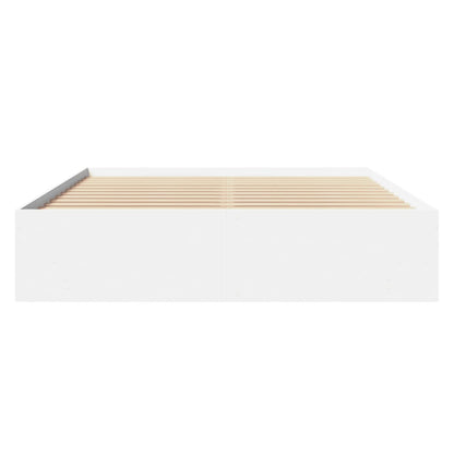 Giroletto senza Materasso Bianco 160x200cm in Legno Multistrato | homemem39
