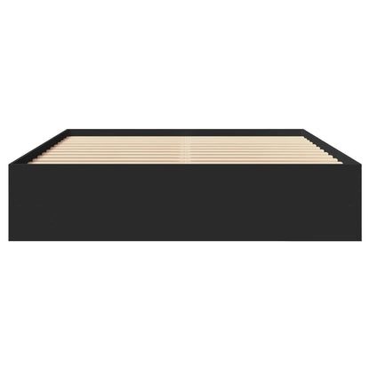 Giroletto senza Materasso Nero 160x200 cm in Legno Multistrato | homemem39