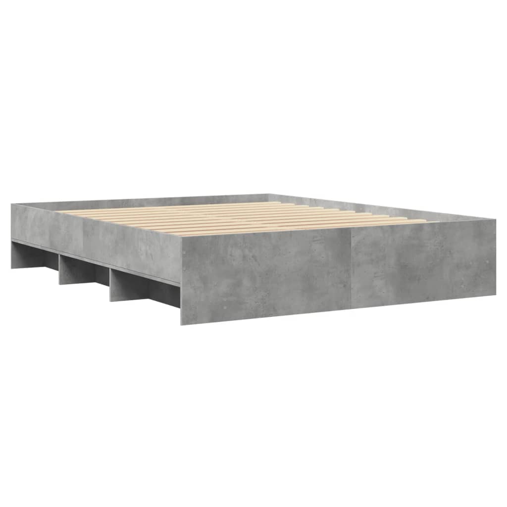 Giroletto senza Materasso Grigio Cemento 160x200cm Truciolato | homemem39