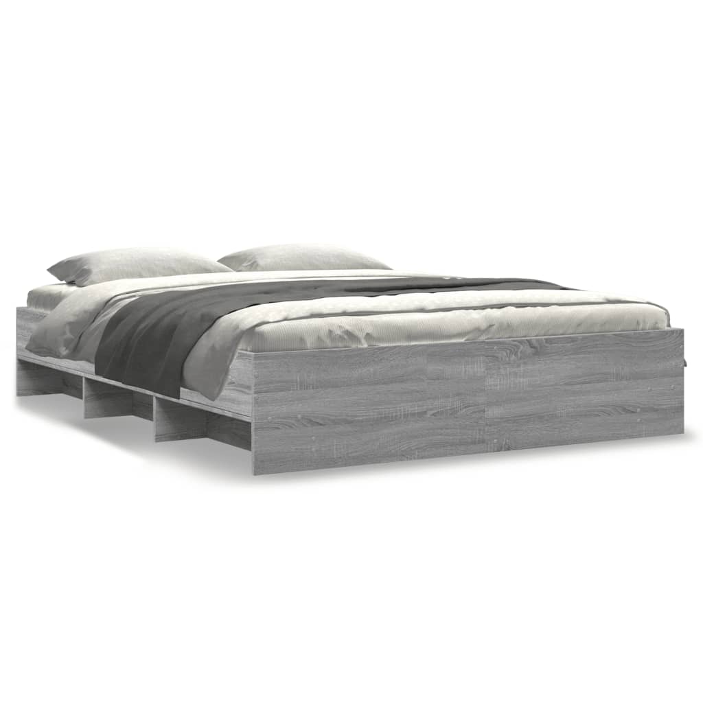 Giroletto senza Materasso Grigio Sonoma 160x200 cm Truciolato | homemem39