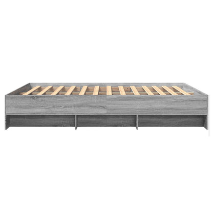 Giroletto senza Materasso Grigio Sonoma 160x200 cm Truciolato | homemem39