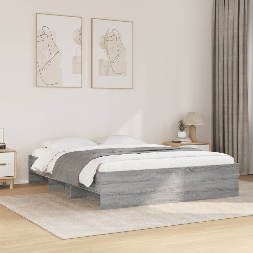 Giroletto senza Materasso Grigio Sonoma 160x200 cm Truciolato | homemem39