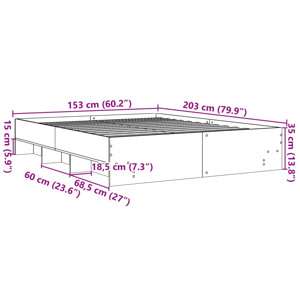 Giroletto Grigio Cemento 150x200 cm in Legno Multistrato | homemem39