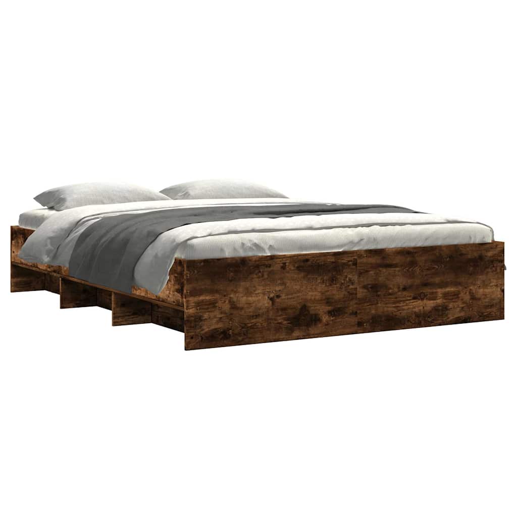 Giroletto senza Materasso Rovere Fumo 150x200 cm in Truciolato | homemem39