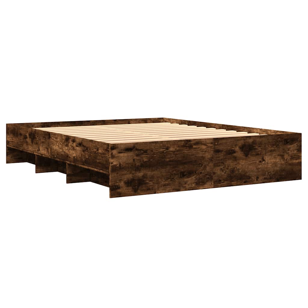 Giroletto senza Materasso Rovere Fumo 150x200 cm in Truciolato | homemem39