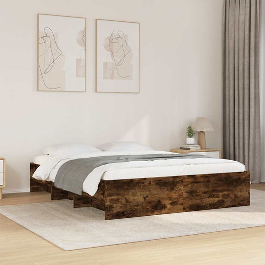 Giroletto senza Materasso Rovere Fumo 150x200 cm in Truciolato | homemem39