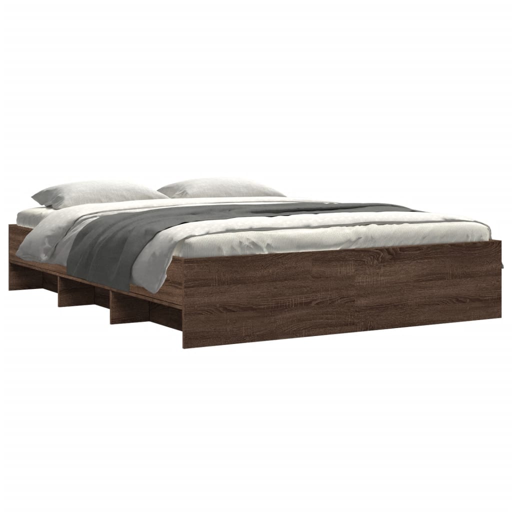 Giroletto senza Materasso Rovere Marrone 150x200 cm Truciolato | homemem39