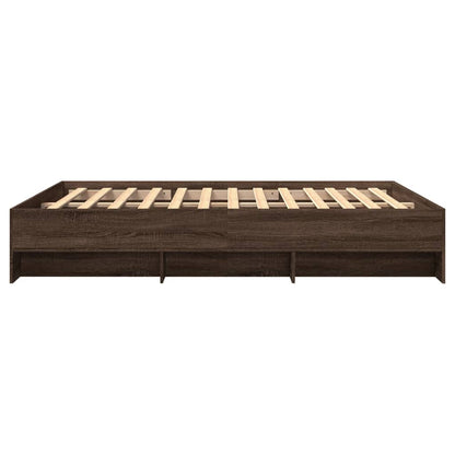 Giroletto senza Materasso Rovere Marrone 150x200 cm Truciolato | homemem39