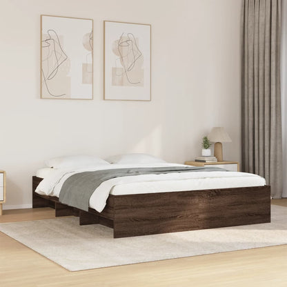 Giroletto senza Materasso Rovere Marrone 150x200 cm Truciolato | homemem39