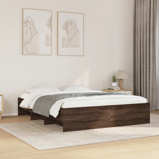 Giroletto senza Materasso Rovere Marrone 150x200 cm Truciolato | homemem39