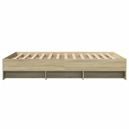 Giroletto senza Materasso Rovere Sonoma 140x200cm in Truciolato | homemem39