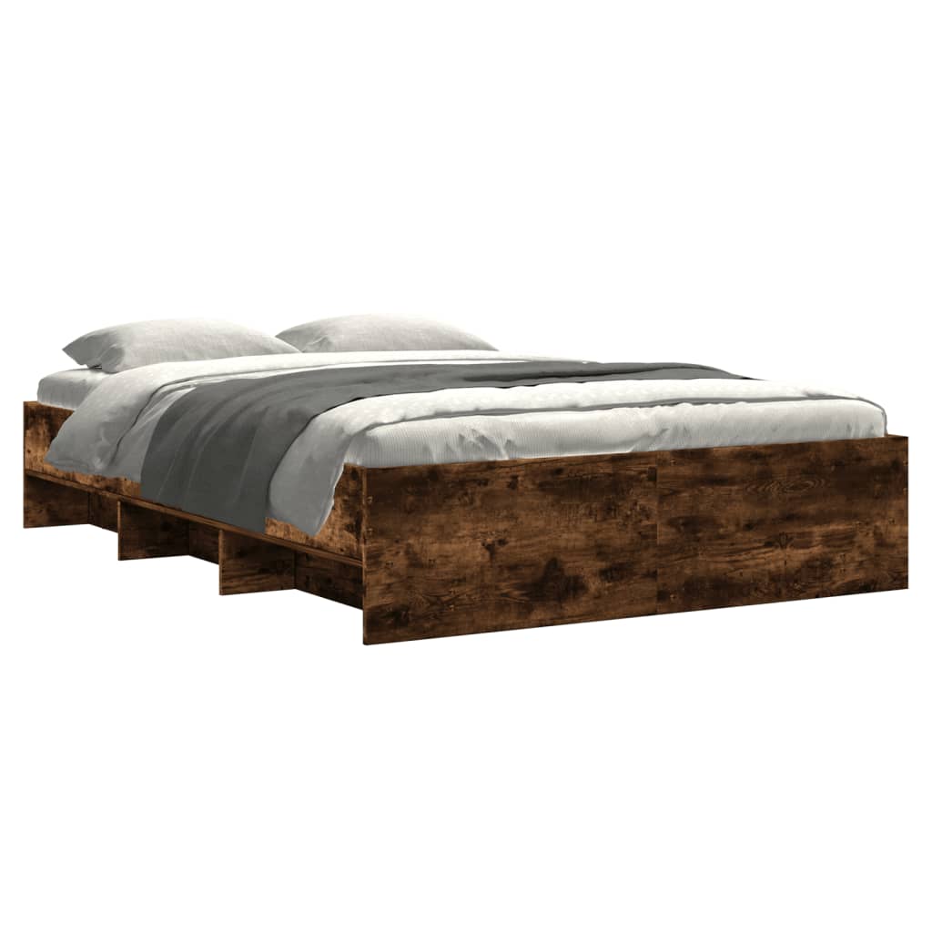 Giroletto senza Materasso Rovere Fumo 140x200 cm in Truciolato | homemem39