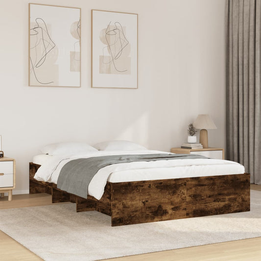 Giroletto senza Materasso Rovere Fumo 140x200 cm in Truciolato | homemem39