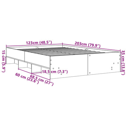 Giroletto Grigio Sonoma 120x200 cm in Legno Multistrato | homemem39