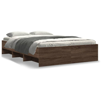 Giroletto senza Materasso Rovere Marrone 120x200 cm Truciolato | homemem39