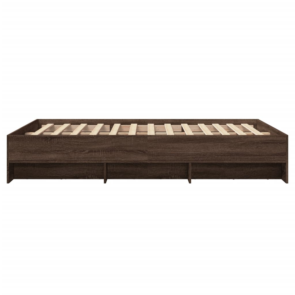 Giroletto senza Materasso Rovere Marrone 120x200 cm Truciolato | homemem39
