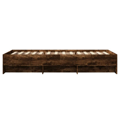 Giroletto senza Materasso Rovere Fumo 100x200 cm in Truciolato - homemem39