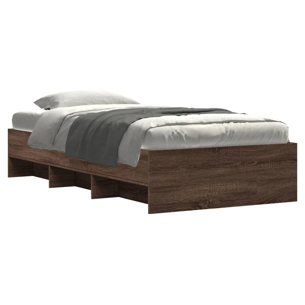 Giroletto senza Materasso Rovere Marrone 90x200cm in Truciolato | homemem39