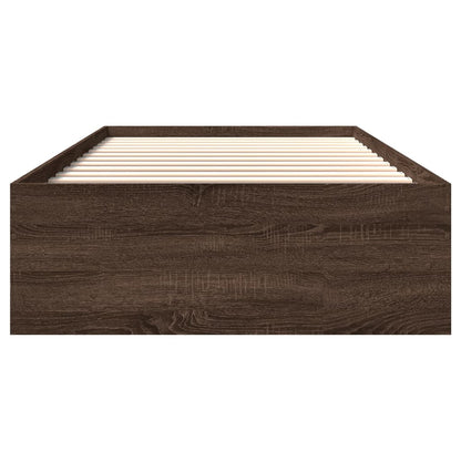 Giroletto senza Materasso Rovere Marrone 90x200cm in Truciolato | homemem39