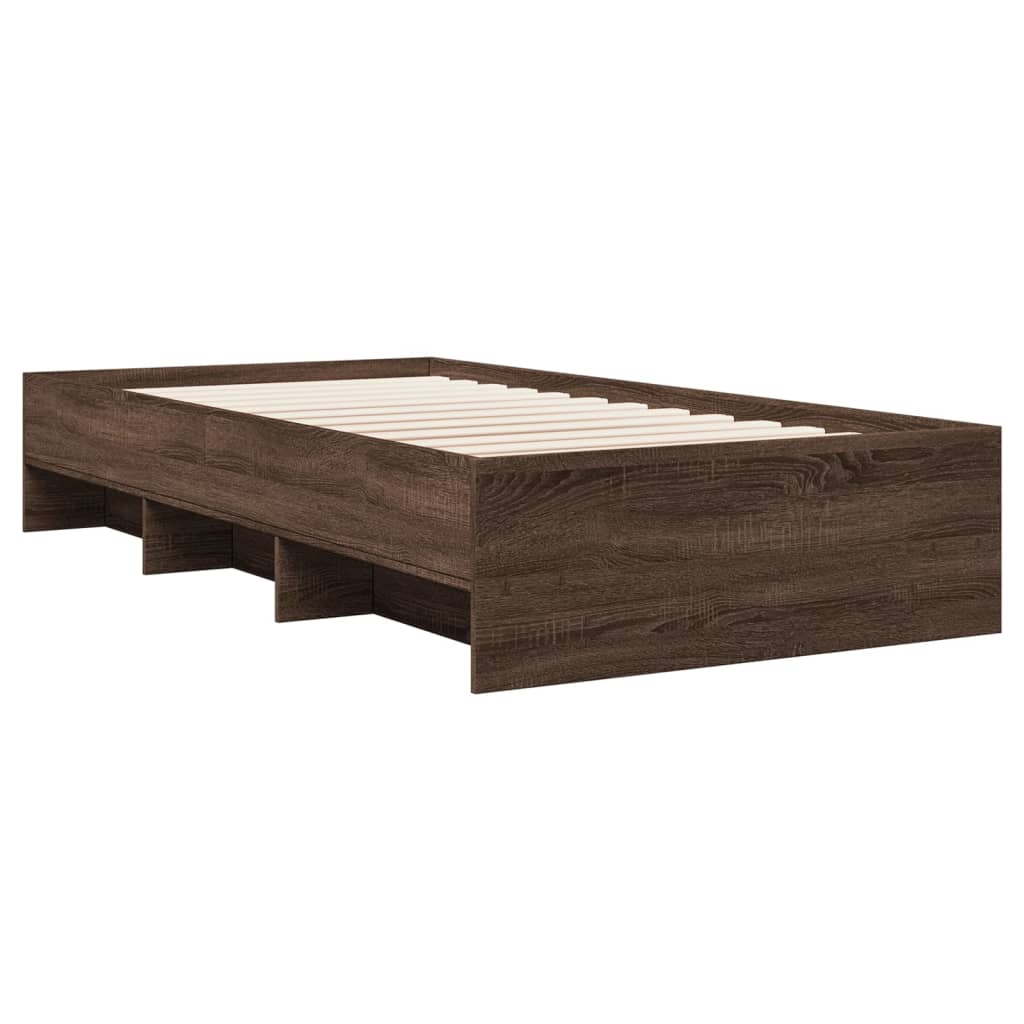 Giroletto senza Materasso Rovere Marrone 90x200cm in Truciolato | homemem39