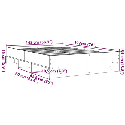 Giroletto Bianco 140x190 cm in Legno Multistrato | homemem39