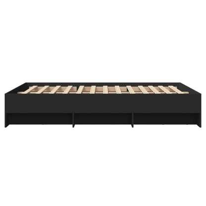 Giroletto Nero 140x190 cm in Legno Multistrato | homemem39