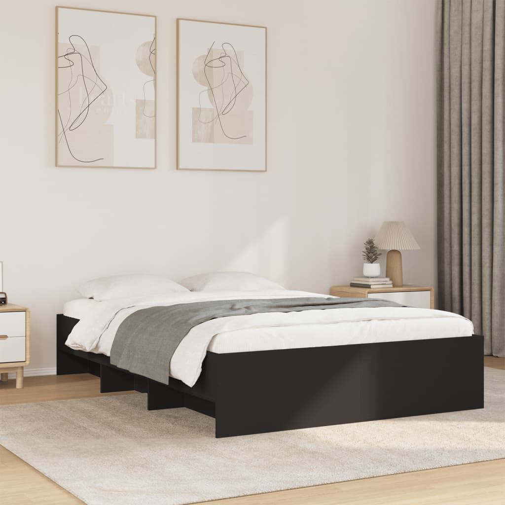 Giroletto Nero 140x190 cm in Legno Multistrato | homemem39