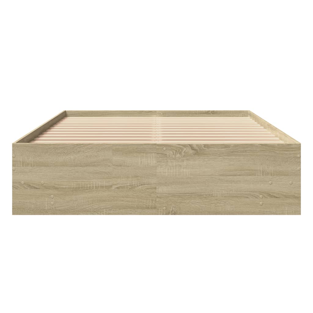 Giroletto senza Materasso Rovere Sonoma 140x190cm in Truciolato | homemem39