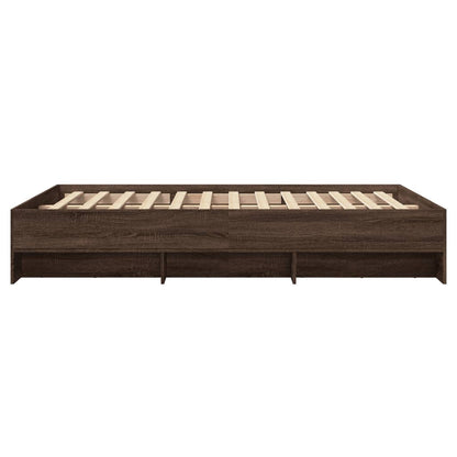Giroletto senza Materasso Rovere Marrone 120x190 cm Truciolato | homemem39