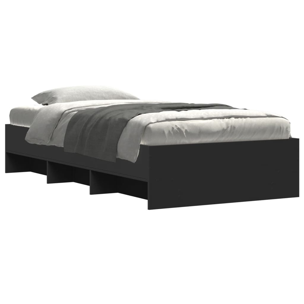 Giroletto Nero 90x190 cm in Legno Multistrato | homemem39
