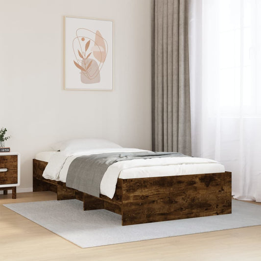 Giroletto senza Materasso Rovere Fumo 90x190 cm in Truciolato | homemem39