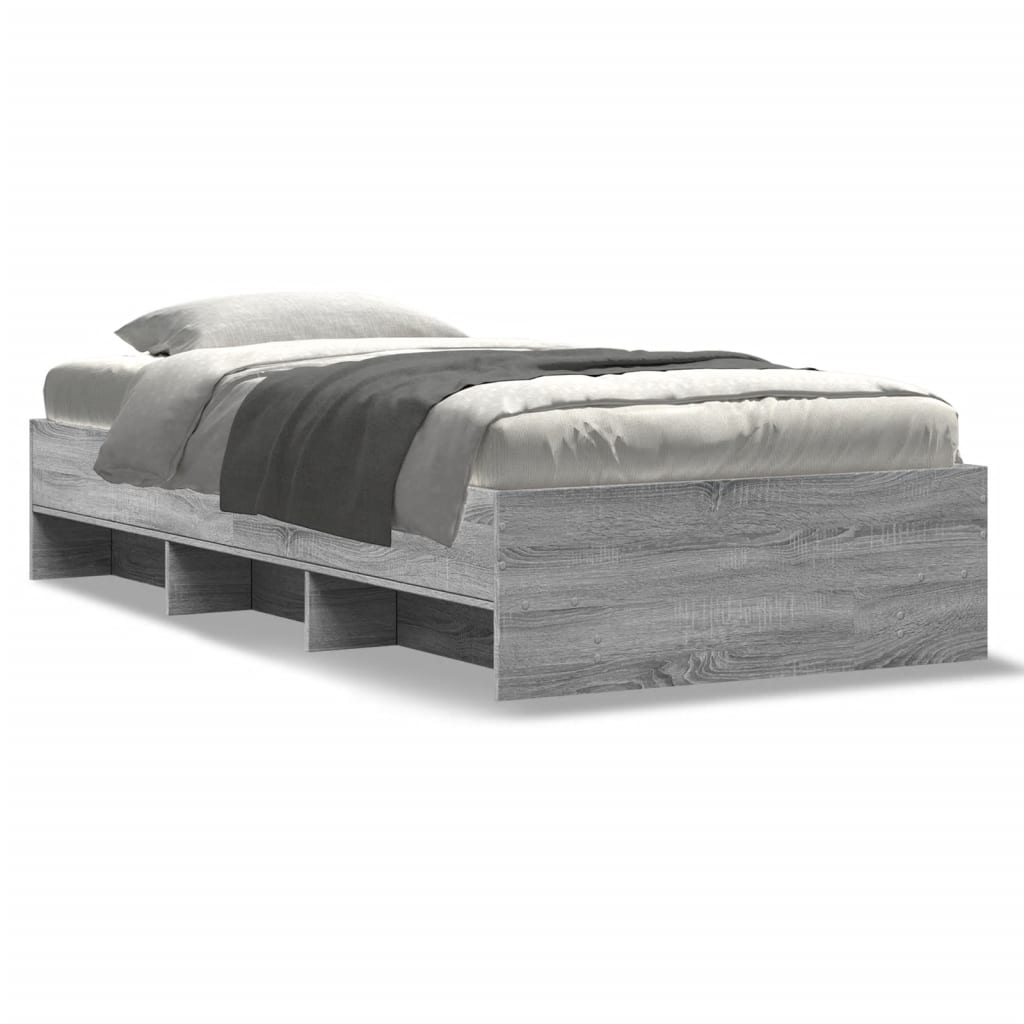 Giroletto Grigio Sonoma 90x190 cm in Legno Multistrato | homemem39