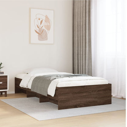 Giroletto senza Materasso Rovere Marrone 90x190cm in Truciolato | homemem39
