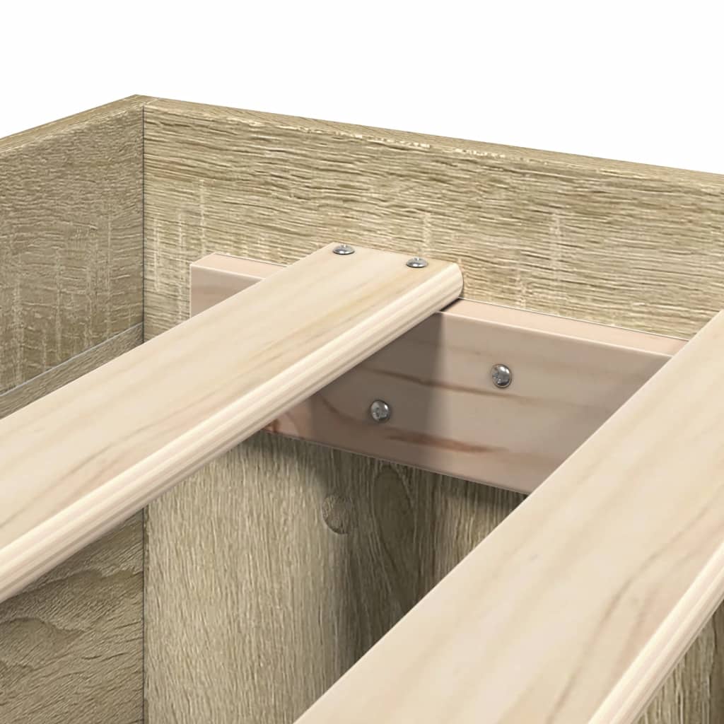 Giroletto senza Materasso Rovere Sonoma 75x190 cm in Truciolato