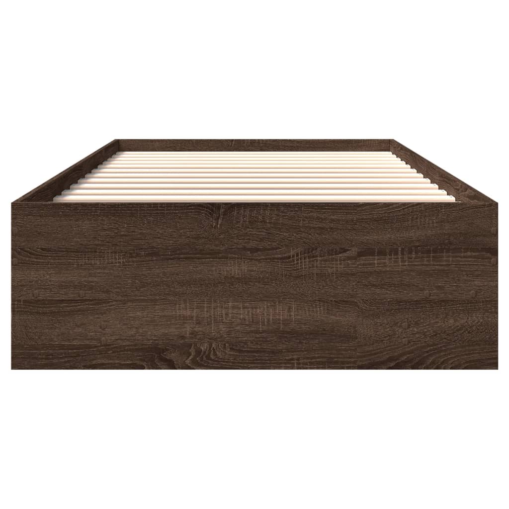 Giroletto senza Materasso Rovere Marrone 75x190cm in Truciolato | homemem39